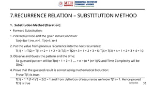 Design and Analysis of Algorithm of JNTUA | PPTX