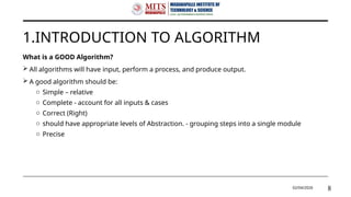 Design and Analysis of Algorithm of JNTUA | PPTX