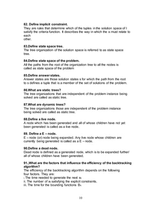 ALGORITHMS - SHORT NOTES | DOC | Programming Languages | Computing