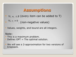 Approximation Algorithms and FPTAS for Knapsack Problems in Computer ...