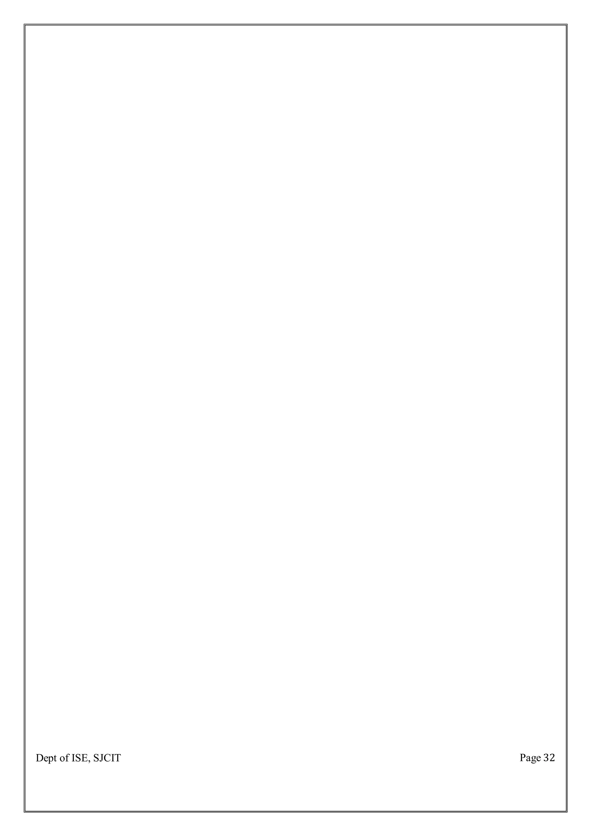 Page 32
Dept of ISE, SJCIT
 