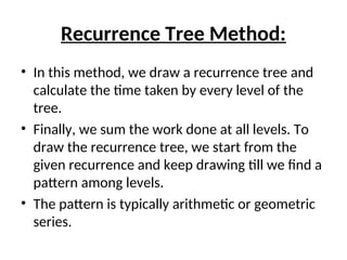 DAA-unit 1.ppt Basics of Algorithm, Algorithm Analysis, Asymptotic ...