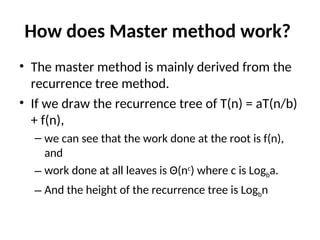understanding recursion in java | master recursive... DAA-unit 1.ppt Basics of Algorithm, Algorithm Analysis, Asymptotic ...