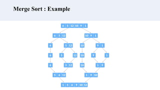 Merge Sort : Example
 