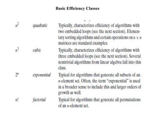 Basic Efficiency Classes
 