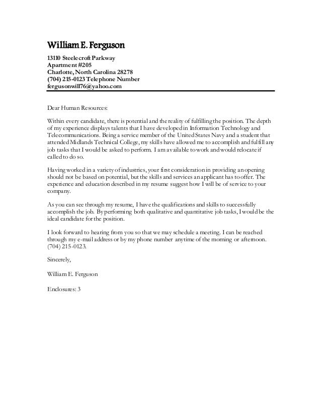 william e cover letter for gainful employment dear human resources cover letter