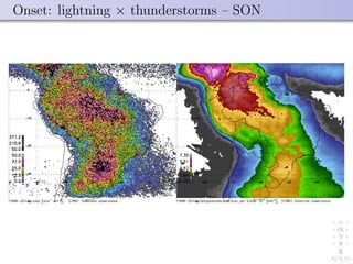 Onset: lightning × thunderstorms – SON
 