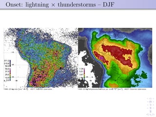 Onset: lightning × thunderstorms – DJF
 
