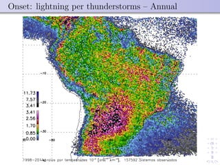 Onset: lightning per thunderstorms – Annual
 