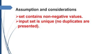 sum of subset problem using Backtracking | PPTX