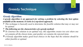 Design and Analysis of Algorithms ppt by K. Adi | PPSX