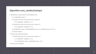 Minimum Candy Distribution Problem | PPT
