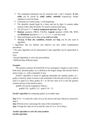 Daa chapter 1 | PDF