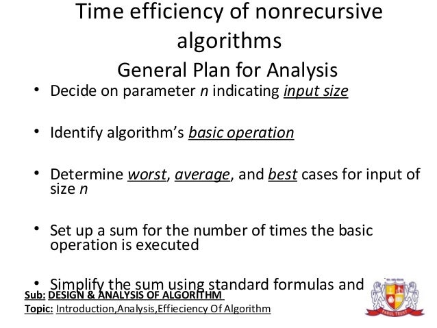 Design and Analysis of Algorithms