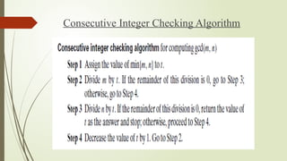 Consecutive Integer Checking Algorithm
 