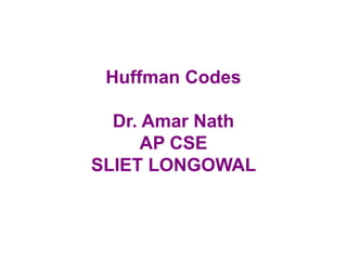 Understanding Huffman Coding: Efficient Data Compression Techniques and ...