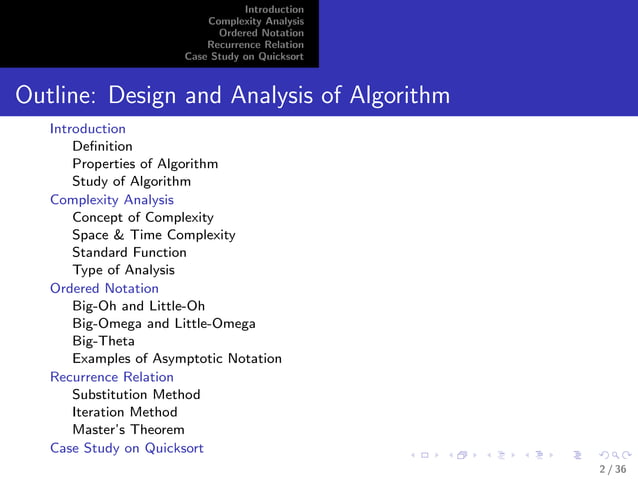 Design and analysis of algorithm | PDF
