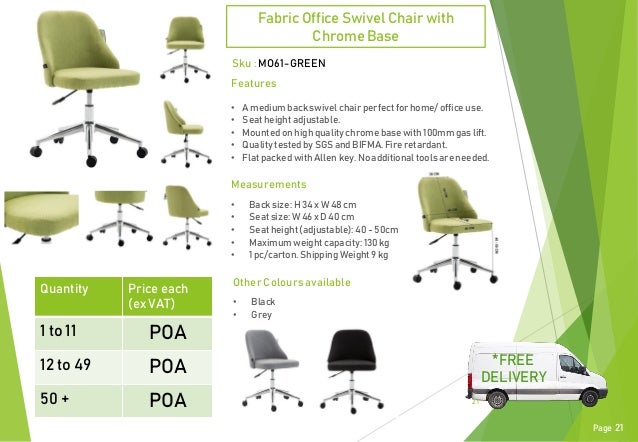Daal's Office Furniture January 2018 Catalogue