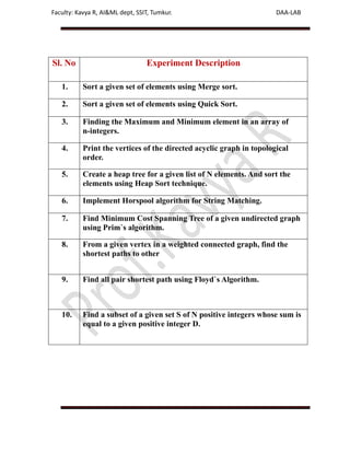 DAA Lab Manual ssit -kavya r.pdf or Digital Design and Analysis of ...