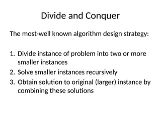 Comprehensive Study of Algorithm Design: Brute Force, Divide and ...