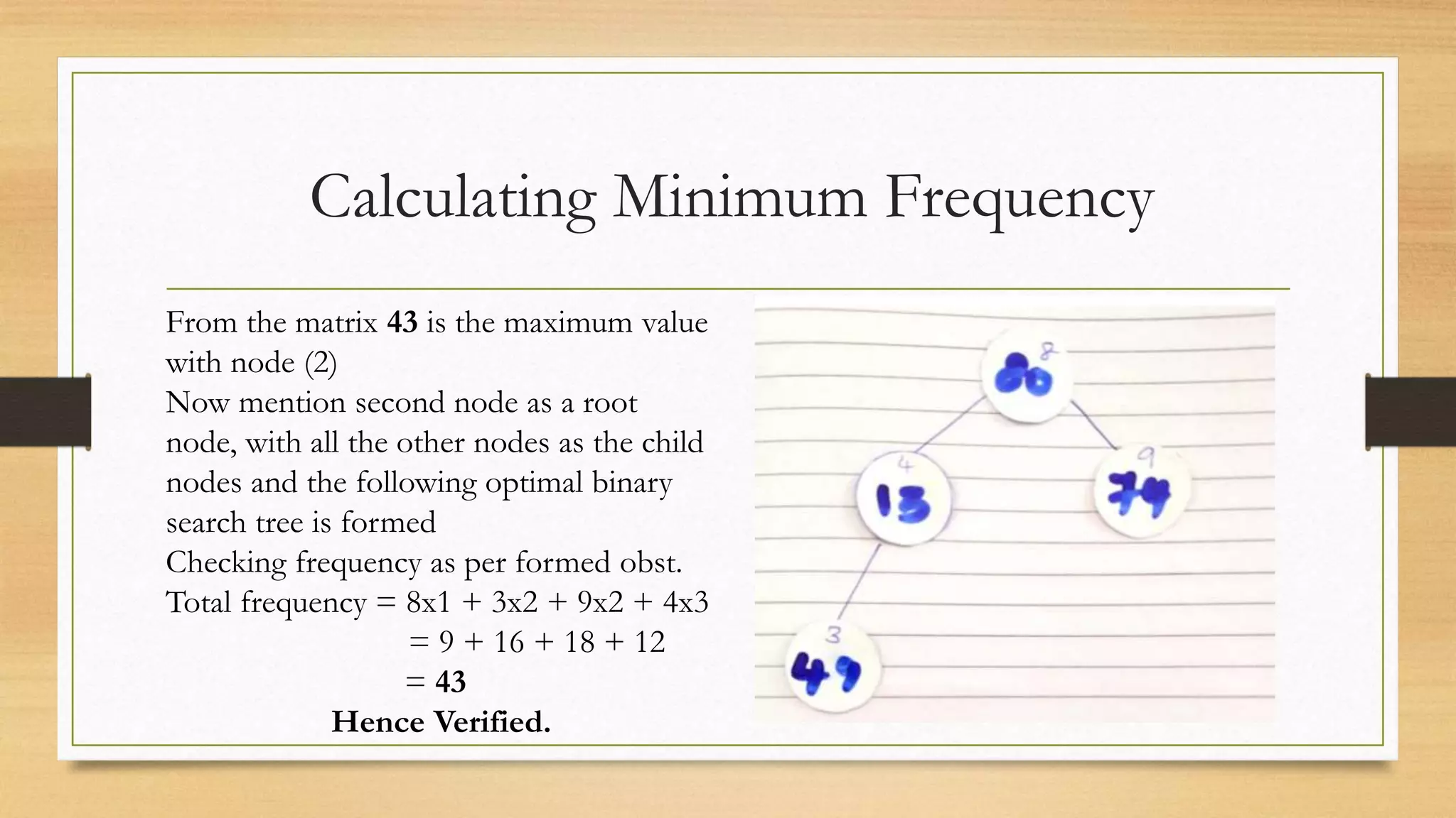 OPTIMAL BINARY SEARCH | PPTX
