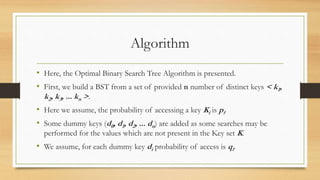 OPTIMAL BINARY SEARCH | PPTX