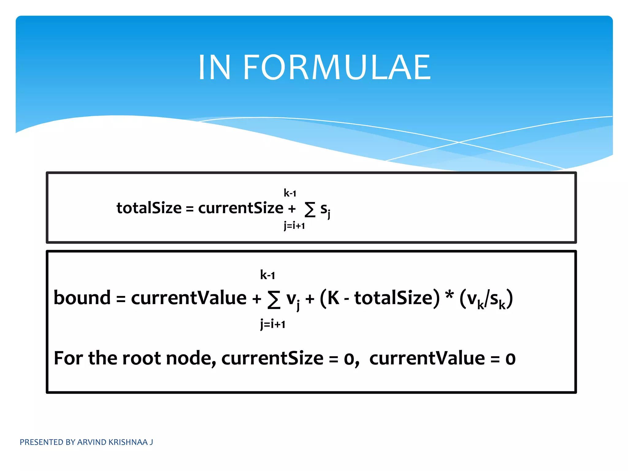 guiding the search through state-spaceExample: Assignment ProblemSelect one element in each row of the cost matrix C so that:  no two selected elements are in the same column