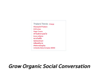 Grow Organic Social Conversation
 