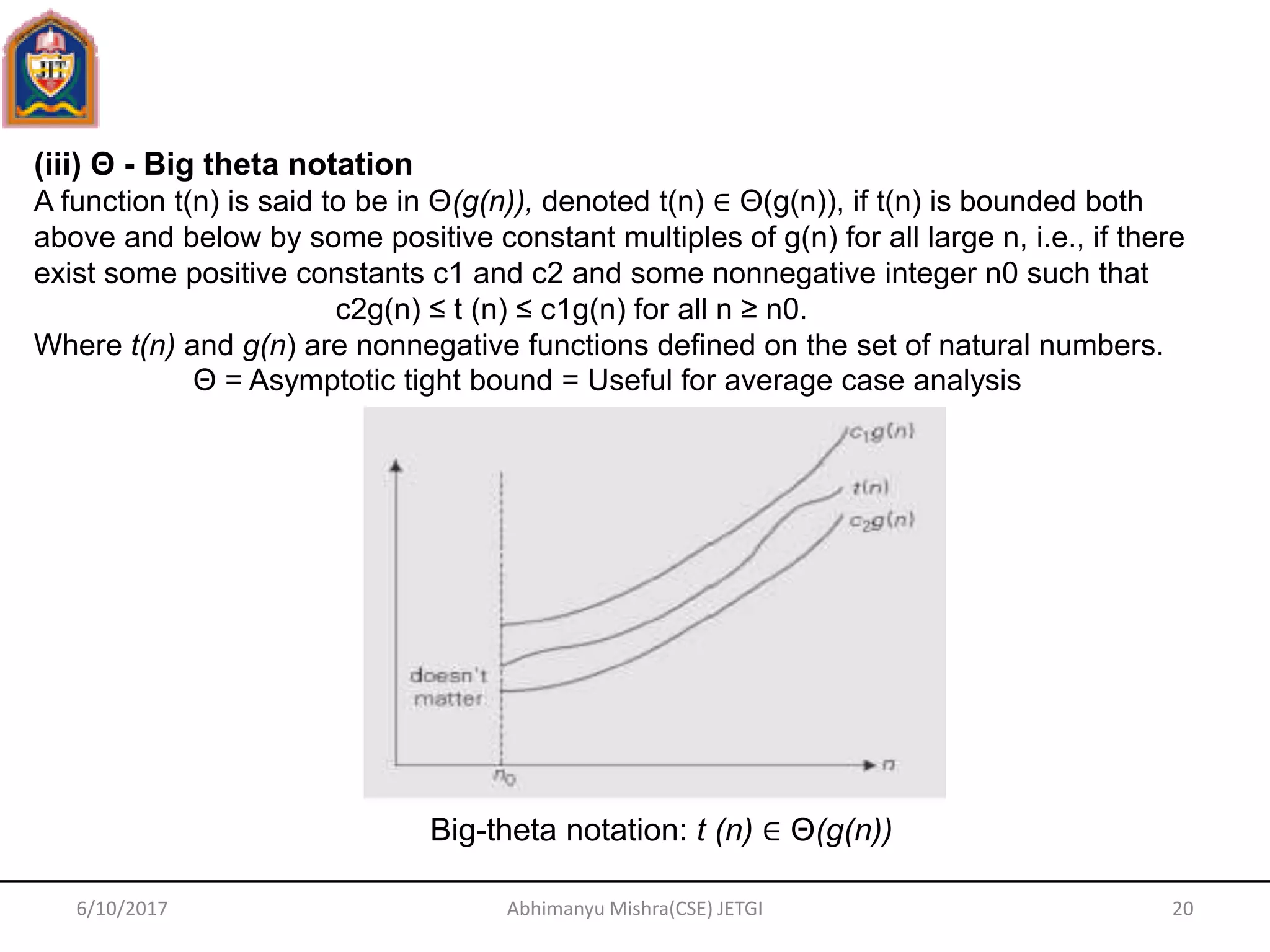 Daa unit 1 | PPTX | Programming Languages | Computing