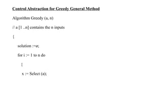 DAA UNIT-2B THE GREEDY METHOD Final (1).pptx