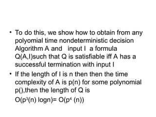 Design and analysis of algorithms Unit-V NP HARD AND NP complete | PPT