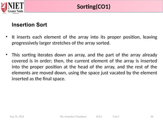DAA Unit1.pptx Design & Analysis of Algorithms UNIT 1 | PPTX