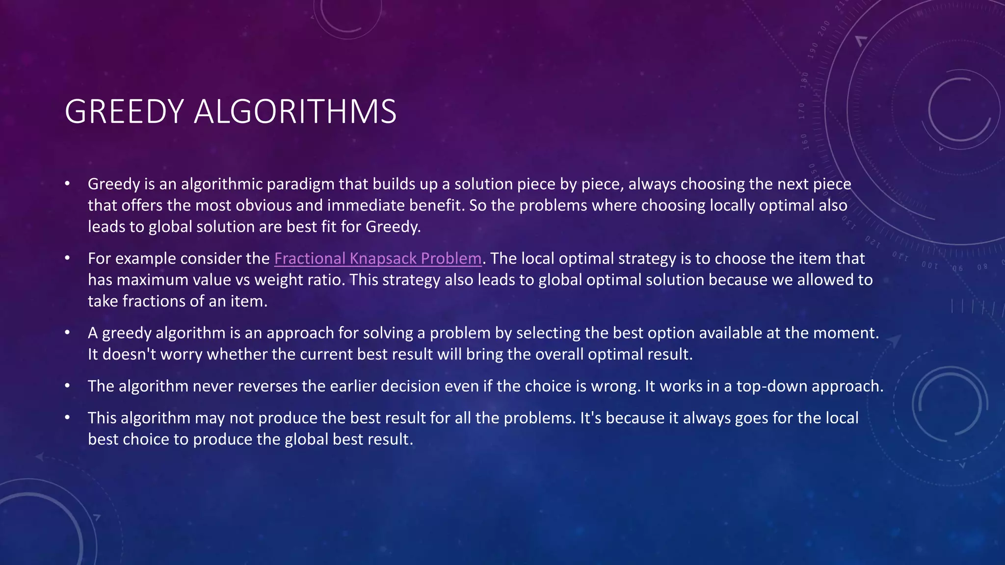 Dynamic programming, Branch and bound algorithm & Greedy algorithms | PPTX