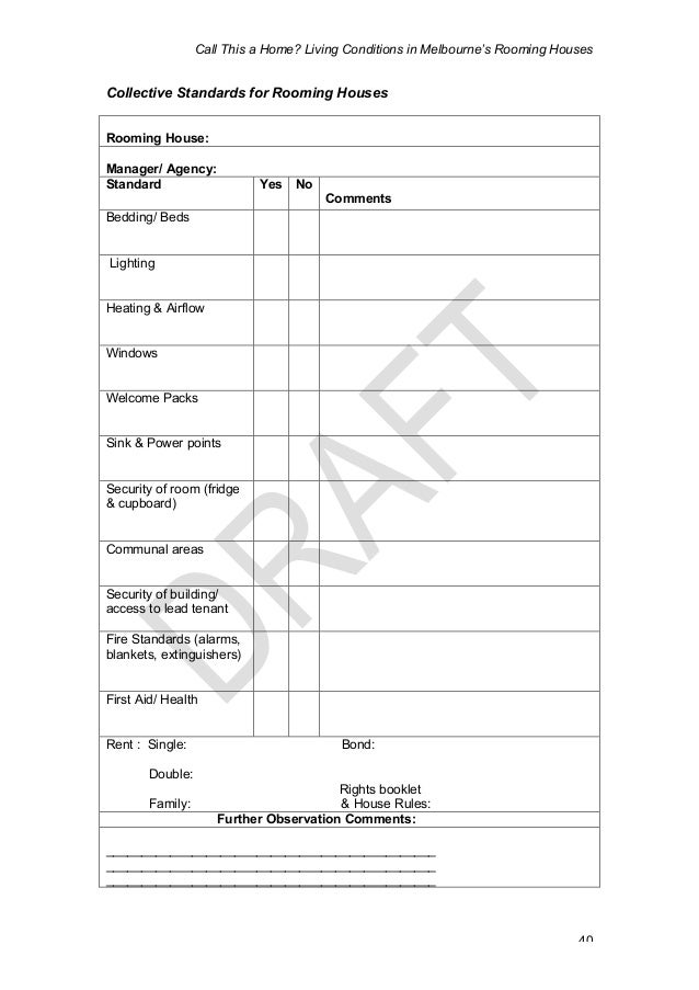 Rooming House Agreement Victoria Rooming House Agreement Victoria