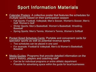 Proposed Athletic Fund-Raising Model | PPT