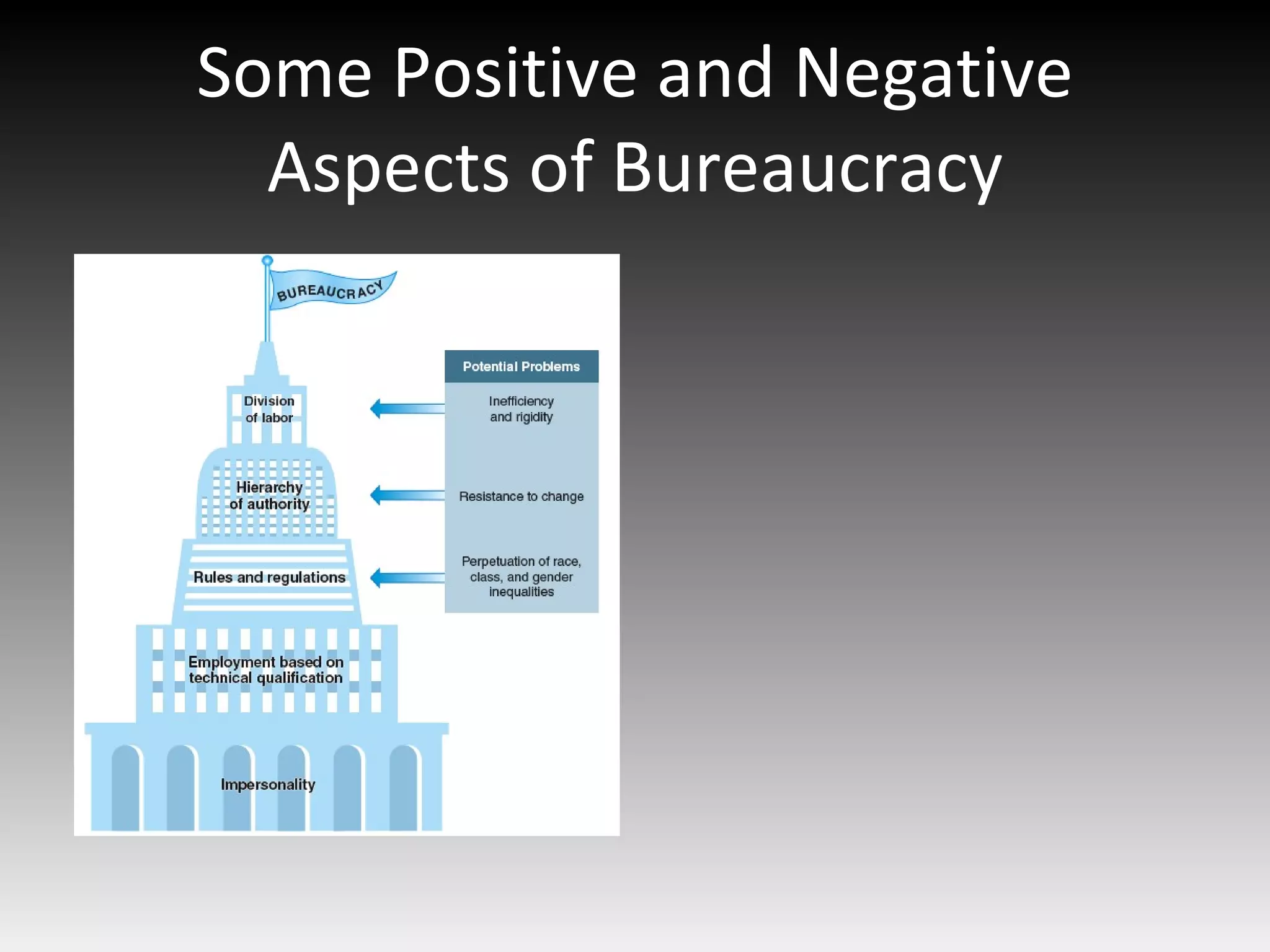 Some Positive and Negative Aspects of Bureaucracy 
