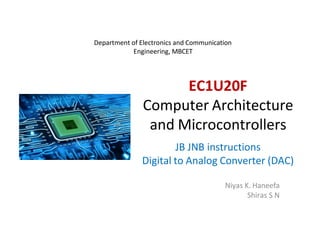 Comprehensive Overview of Computer Architecture and Microcontroller ...