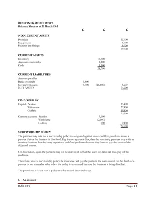 Partnership Accounting notes (Dac 301)
