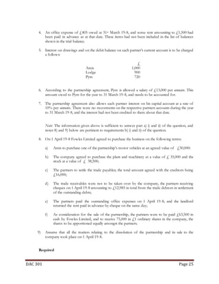 Partnership Accounting notes (Dac 301)