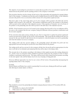 Partnership Accounting notes (Dac 301)