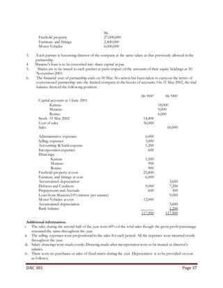 Partnership Accounting notes (Dac 301)
