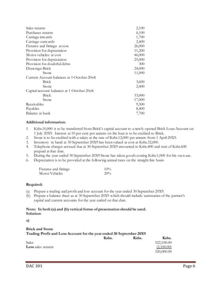 Partnership Accounting notes (Dac 301)