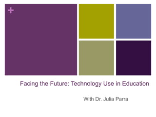 Facing the Future: Technology Use in Education With Dr. Julia Parra 