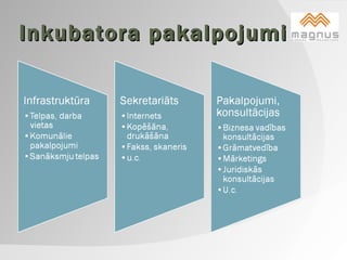 Inkubatora pakalpojumi 