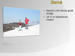 Gandrīz 140 dienas gadā sniegs 16 % no slēpošanas trasēm 