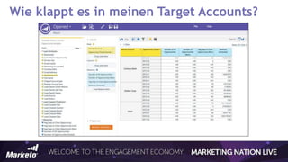 Wie klappt es in meinen Target Accounts?
 