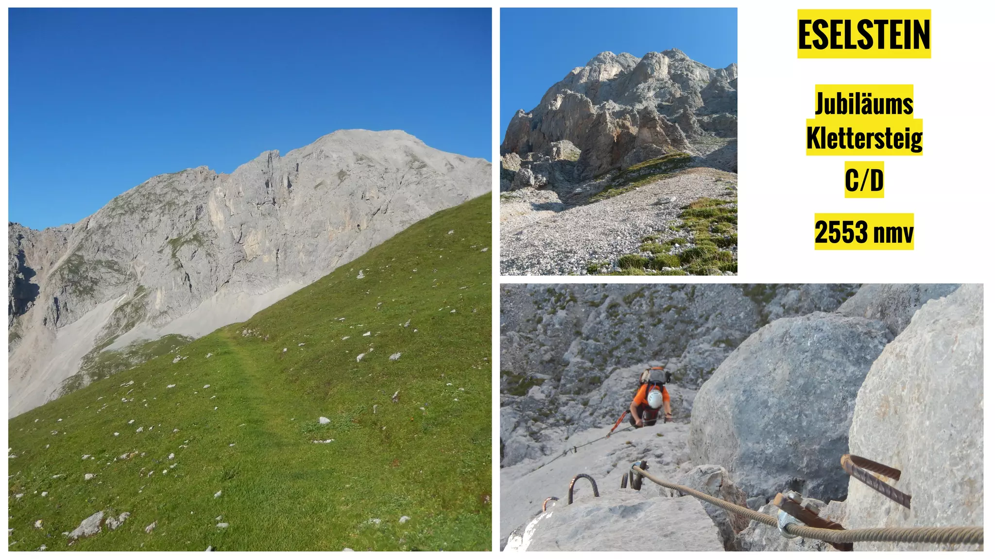ESELSTEIN
Jubiläums
Klettersteig
C/D
2553 nmv
 