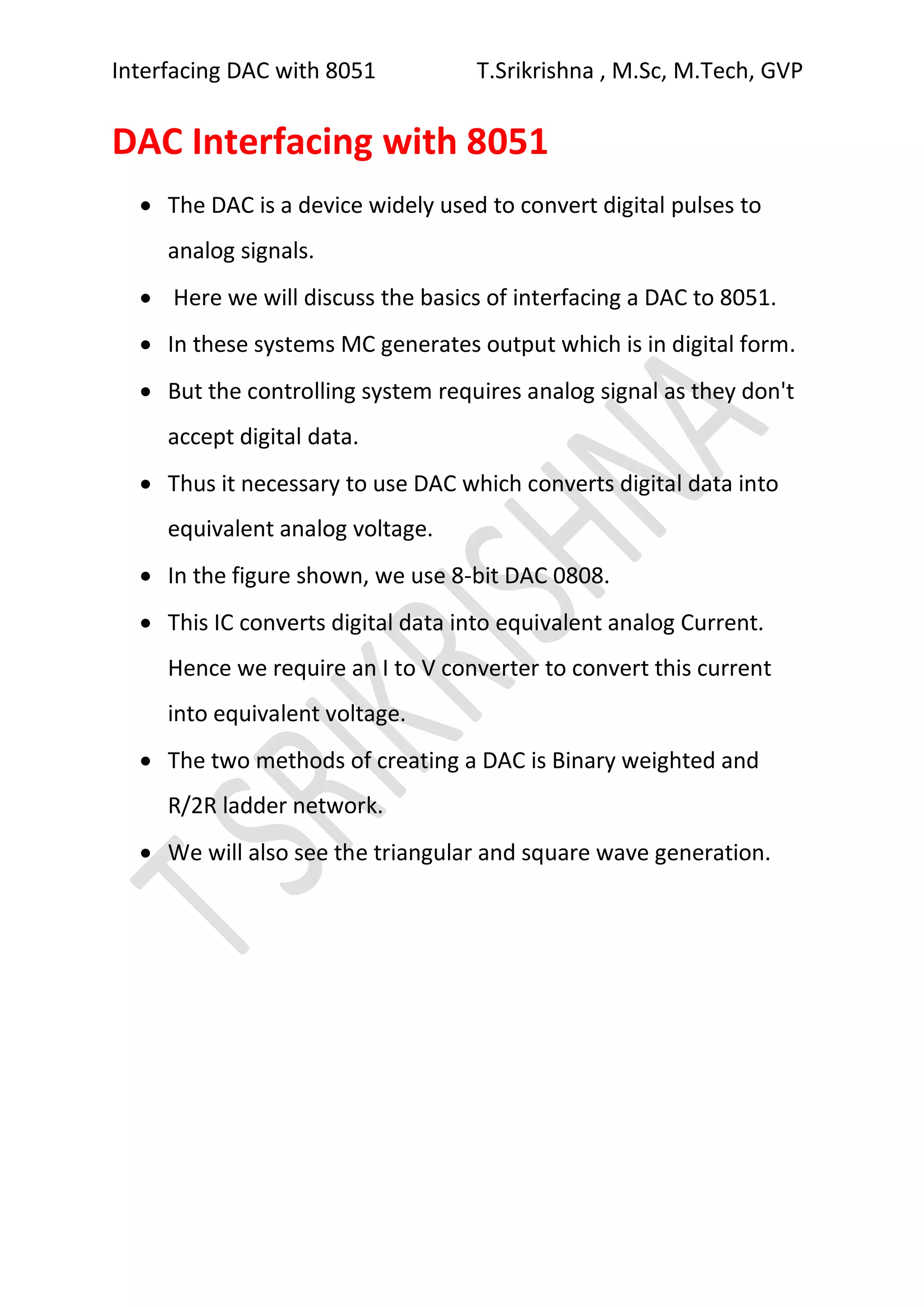 DAC Interfacing with 8051.pdf