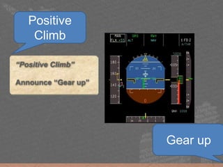 “Positive Climb”
Announce “Gear up”
Positive
Climb
Gear up
 