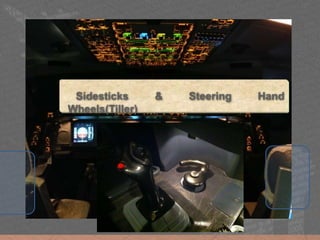 Sidesticks & Steering Hand
Wheels(Tiller)
 